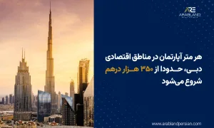 قیمت خرید یک متر آپارتمان در دبی