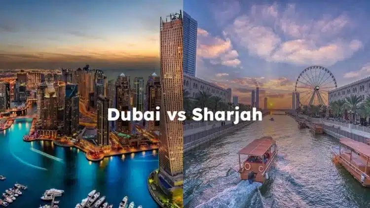 مقایسه دبی و شارجه